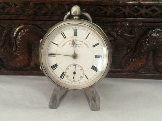 Antique Solid Silver J G Graves Pocket Watch 1903
