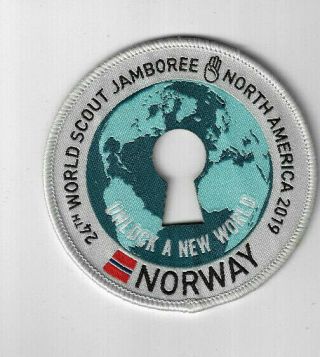 2019 World Scout Jamboree Norway Contingent Badge [wsj199]