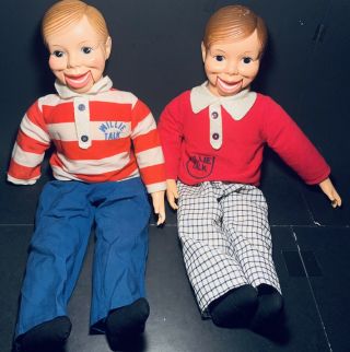 Vintage Willie Talk Horsman Dolls Inc.  Ventriloquist Doll Dummy X2