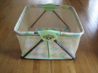Vintage 1983 Cabbage Patch Kids Playpen Play Pen Yard Doll Bed Crib