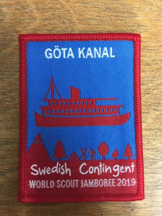 2019 World Scout Jamboree Swedish Contingent Badge Gota Kanal [wsj113]