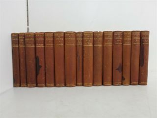 Set Of 15 Antique 1897 Herbert Spencer Reference Guide Books York