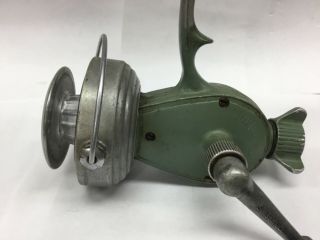 Antique Vintage Thommen Record 400 Spinning Reel Made In Switzerland Full Bail