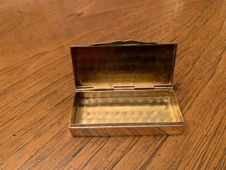 VINTAGE SPANISH STERLING SILVER 925 PILL SNUFF BOX. 4