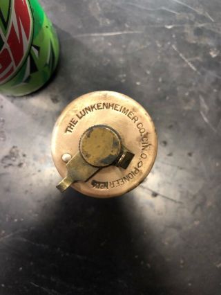 Antique Brass Lunkenheimer Pioneer N.  O 1 1/2 Drip Oiler 2