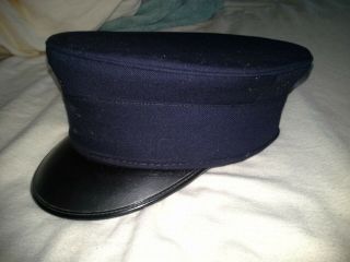 Antique? Unadorned Firefighter Dress Hat Size 7.  25