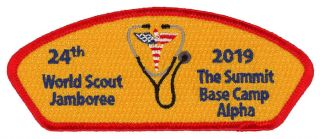 24th World Scout Jamboree 2019 Medical Base Camp Alpha Uniform Patch Wsj Csp Jsp