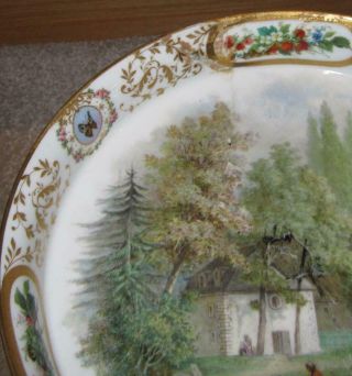 19th Century French SEVRES Porcelain Titled Topographic Comport - LOUIS PHILIPPE 3