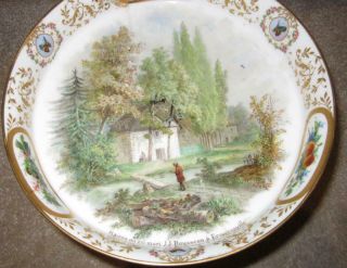 19th Century French SEVRES Porcelain Titled Topographic Comport - LOUIS PHILIPPE 5