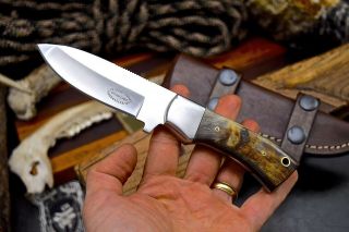 Cfk Handmade 1095 Custom Sheep Horn Hunting Skinning Camping Edc Blade Knife
