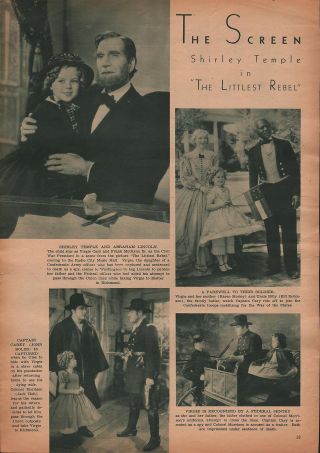 1935 The Littlest Rebel,  Shirley Temple,  Karen Morley,  Bill Robinson,  John Boles