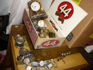 Estate Watchmakers Parts,  Antique Cases,  Watches,  Junk Drawer faces etc.  etc.  etc. 4