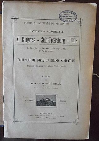 Antique Book,  Maritime Navigation,  Congress St Petersbourg 1908 Reports 24 Part 2