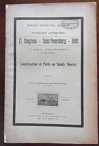 Antique Book,  Maritime Navigation,  Congress St Petersbourg 1908 Reports 24 Part 5