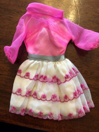 Vintage Barbie Happy Go Pink Dress 1969