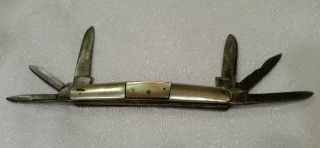 Antique George Dobson Sheffield England Pocket Knife 6 Blade Knife