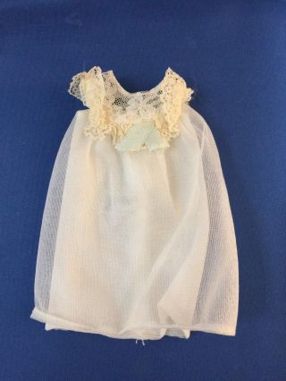 Vintage Barbie Doll Clothes The Dream Team 3427 White Nightgown 1971 1972 Mattel