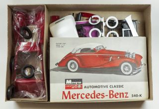 Monogram PC87 Mercedes - Benz 540K Cabriolet 1/24 Scale Vintage Model Kit 5