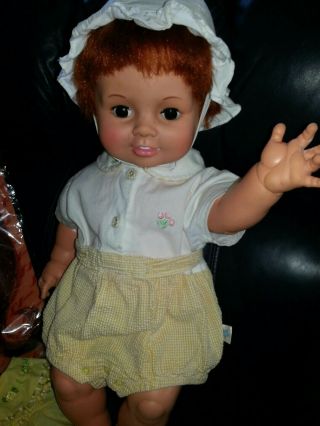 Vintage 1972 Ideal Baby Crissy Doll 24 " With Growing Hair & Bonus Outfit