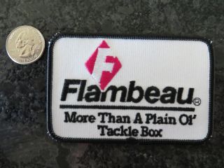 Vintage Fishing Patch - Flambeau Tackle Box - 4 X 2 1/2 Inch