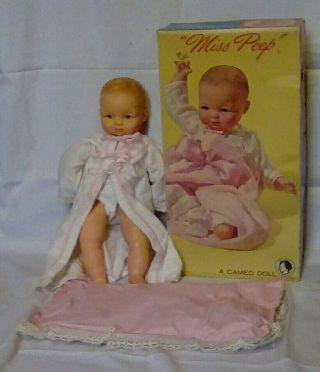 Vintage Miss Peep,  Realistic Baby Doll By Cameo,  16 Inches,