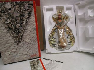 Vintage Bob Mackie Platinum Barbie Doll W/ Mailer Box 2