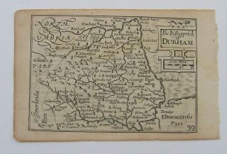 County Durham: a quantity of 17th,  18th & 19th century antique maps (approx 32) 2