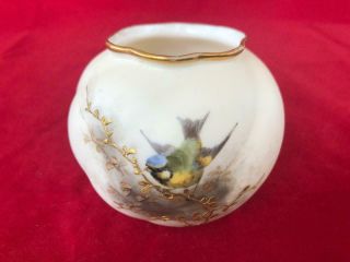 Good Antique Royal Worcester China Hand Painted Pot / Vase.  C1895.