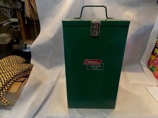 Vintage Coleman Tin Lantern Case Model 635 - 300 Made In Canada