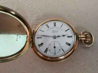 An Antique Prescot Full Hunter Pocket Watch By The Lancashire Watch Company.
