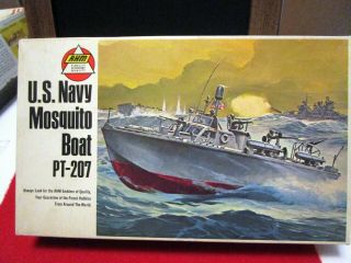 Vintage Unassembled Plastic Model Kit - U.  S.  Navy Mosquito Boat Pt - 207