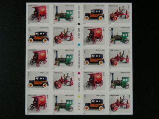 Us Scott 3629e Booklet Pane Of 20 Antique Toys 37c Stamps Never Folded S91