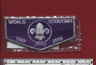Hot At 2019 24th World Scout Jamboree: - Ltd.  Ed.  Silver Mylar Bdr Flap W