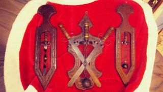 Vintage Decorative Gothic/medieval/renaissance Weapon Wall Hanging Mace Plaque