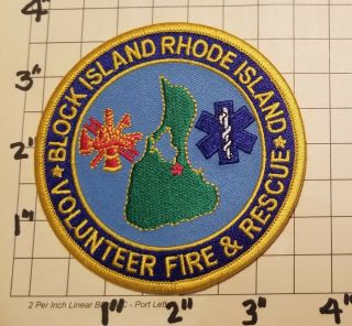 Block Island (ri) Volunteer Fire & Rescue Department Patch