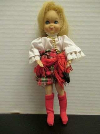 1965 Tutti Vintage Doll,  Mattel,  Clothes,  Blonde Hair,  6 " Blue Eyes.