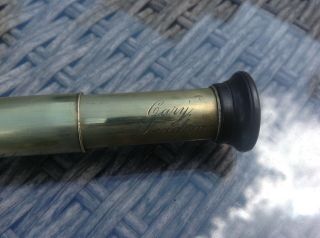 Very Rare Five Draw Antique Telescope By Cary London,  Circa 1820