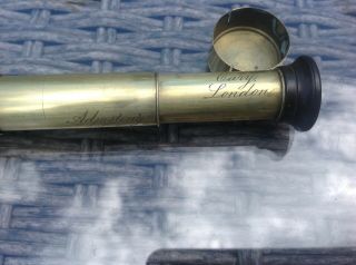 Very Rare Five Draw Antique Telescope By Cary London,  Circa 1820 6