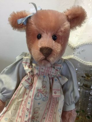 Vintage Bearly There Co.  " Cindy " Bear,  Mohair,  Hangtag,  15 1/2 ",  0001/,  Linda Spiegel