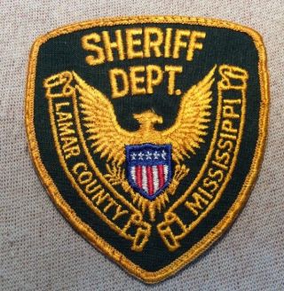 Ms Lamar County Mississippi Sheriff Patch