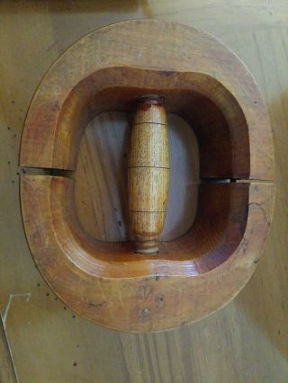 Antique/vintage Wood Millinery Hat Stretcher Adjustible 6 3/4