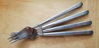 4 Antique Vintage Collectible Forks 7.  5 ",  Copenhagen Cutlery Stainless - Denmark