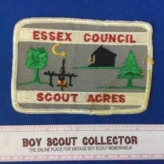 Boy Scout Camp Patch Scout Acres Essex Council