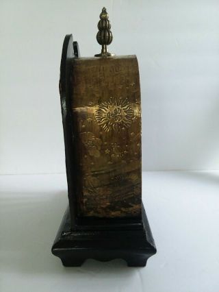 Vintage R.  W.  Winchester Mantle Clock Antiqued 13 - 1/4 