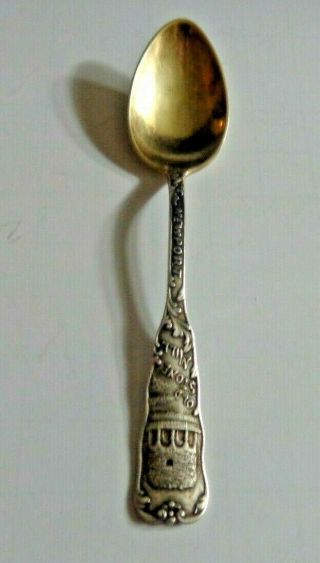 The Old Stone Mill Newport Ri Sterling Silver Spoon H.  A.  Heath & Co Antique