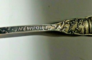 THE OLD STONE MILL NEWPORT RI STERLING SILVER SPOON H.  A.  HEATH & CO Antique 3