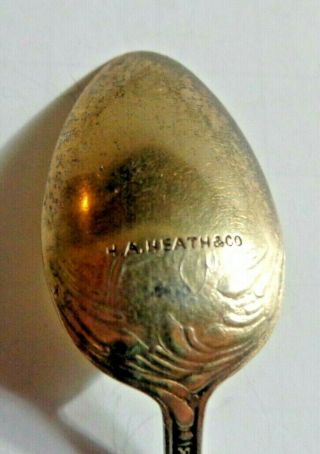 THE OLD STONE MILL NEWPORT RI STERLING SILVER SPOON H.  A.  HEATH & CO Antique 4