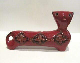 Rare Mcm Aldo Londi For Bitossi Italian Art Pottery Ceramic 7 " Stretch Cat