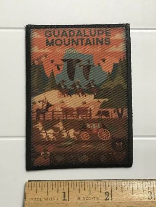 Guadalupe Mountains National Park Monument Texas Tx Souvenir Badge Patch