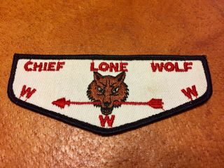 Vintage Oa Scout Patch Chief Lone Wolf
